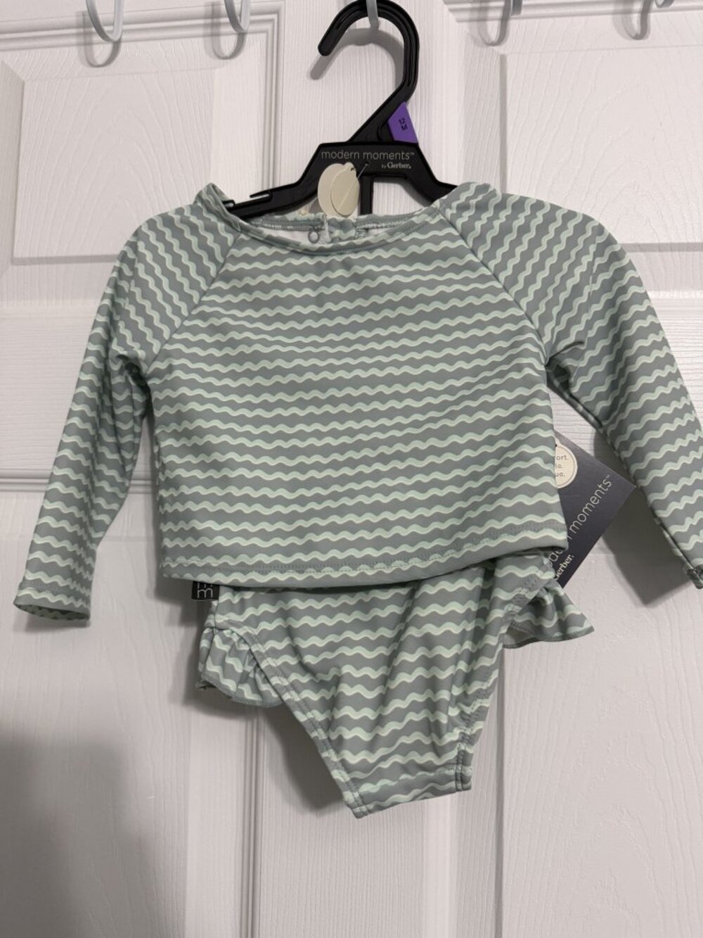 Modern Moments by Gerber Baby Two-Piece Swimsuit Set 12M